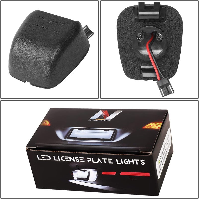 NUVISION LIGHTING Pair of LED License Plate Lights Compatible with 07-19 Frontier Navara / 08-15 Armada / 07-15 Titan, 26510-ZP50A 26510-EA820, NVL-LPL-018 - Image 5